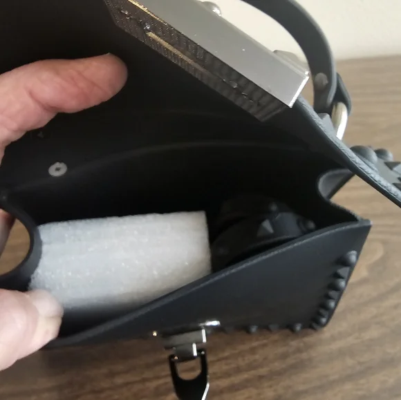 Wicked Awesome Black Rubber Handbag - Picture 4 of 5